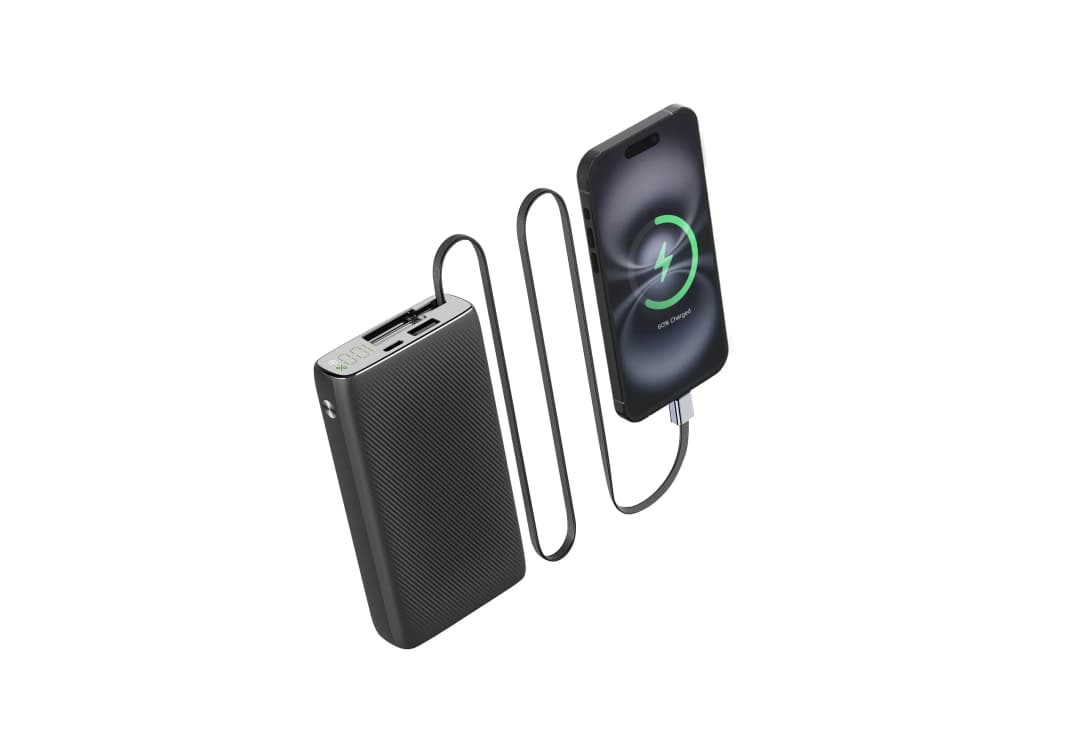 20000mAh Retractable Cable Power Bank