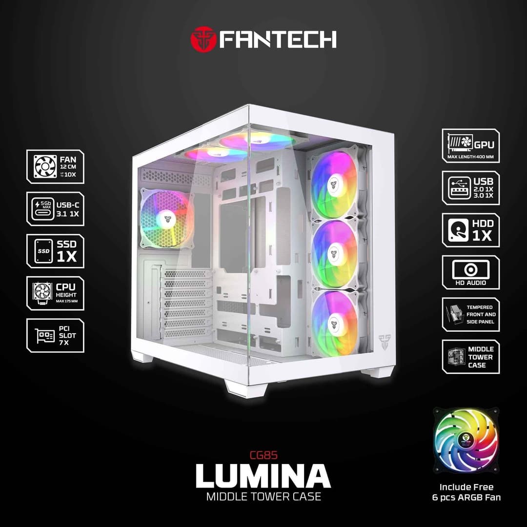 CG85 LUMINA MID Tower Gaming Case
