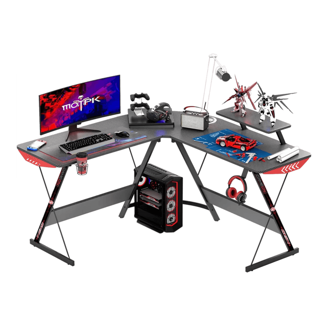 L-shaped Slayer i Series Gaming Desk