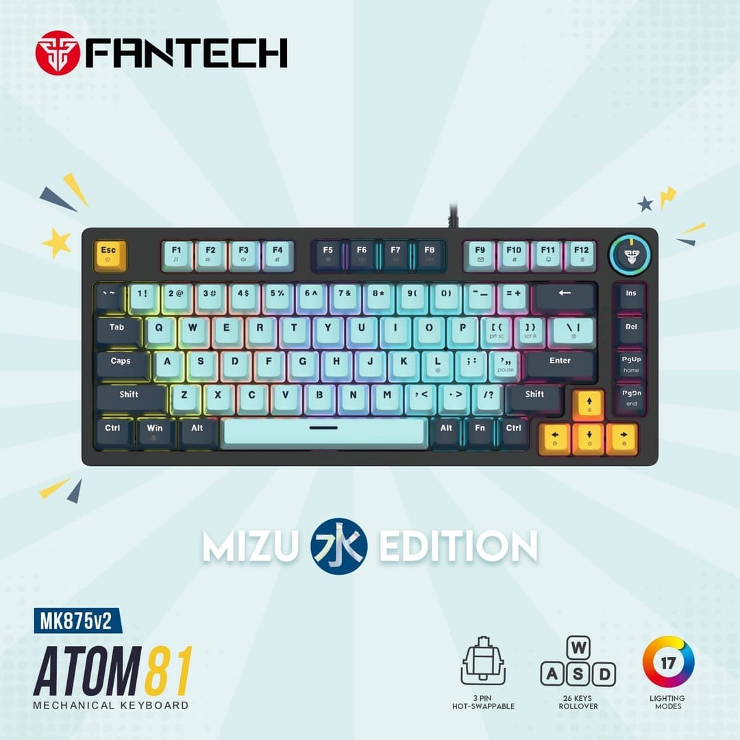Mk875v2 Atom 81 RGB Mechanical Mizu Edition